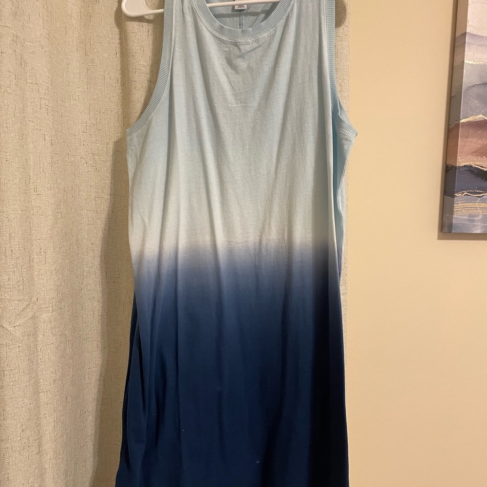 Ombré blue dress- shorter length- above the knee